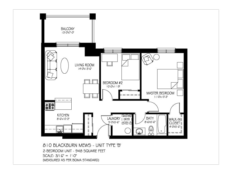Type B floor plan