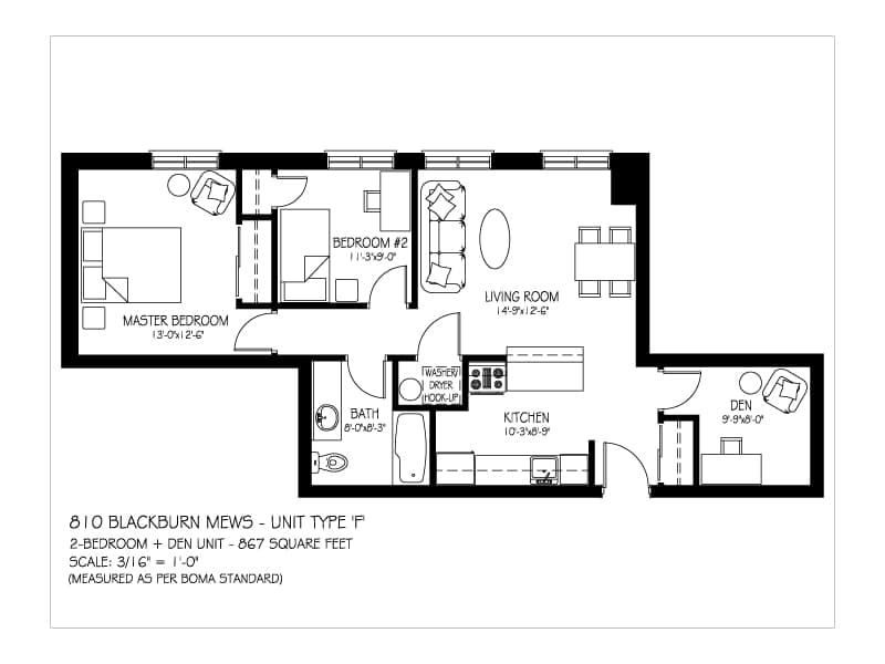 Type F floor plan